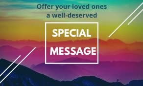compose a heartfelt message for your important event