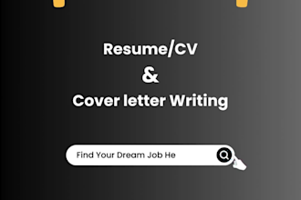 write professional resume, CV and cover letter boost your job search success now