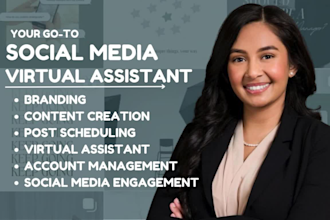 be your virtual assistant for social media instagram manychat instagram VA