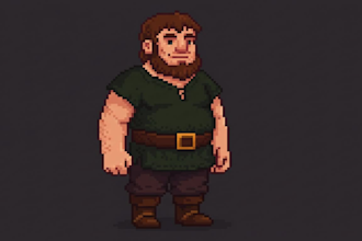 draw pixel art animation and sprite sheet for your game character and props