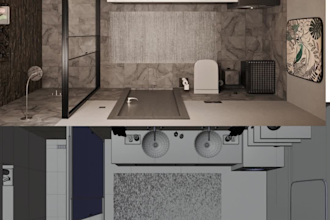 bathroom modelling and render service