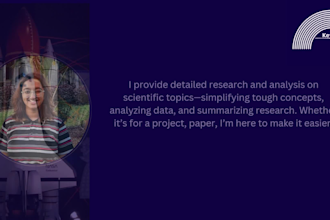 do expert research and technical writing science space