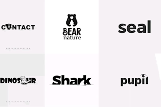 design professional typography, text, wordmark, lettermark, letter or font logo
