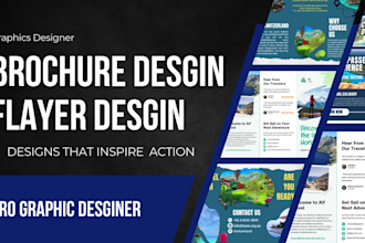 design modern brochure, lead magnet, business cards, flayer