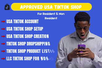 create and manage your USA tiktok shop with an llc setup and tiktok ads