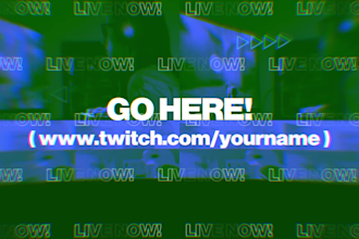 create an amazing streamer live video promo for your kick, twitch, youtube