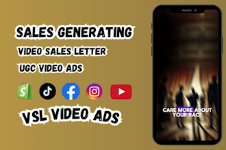 create ai vsl video sales letter, ugc ads for dropshipping sales video
