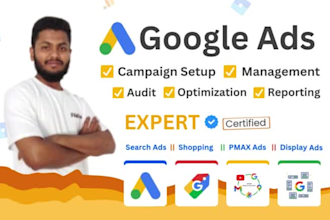 audit and optimize google ads campaign manager PPC expert adwords ad specialist
