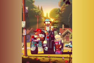 design 2d music video cartoon animation anime fighting animated music video