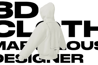 do 3d clothing mock up with marvelous designer