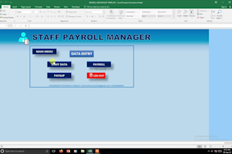 create ms excel template for you