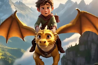 disney pixar style 3d cartoon characters ai storytelling animation ai video art