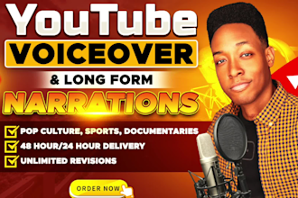 voice a black male teen voiceover for youtube and narrations