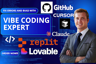 fix vibe coded app website replit, lovable errors and bugs