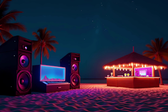 create animated music visualizer with spectrum