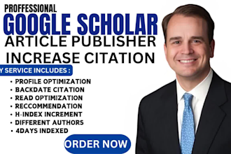write articles to increase google scholar citations for research publications