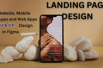 design a high converting landing page in figma or webflow