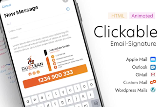 design custom HTML clickable email signatures