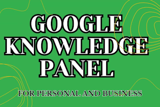 setup verified google knowledge panel for personal or business ranking citation