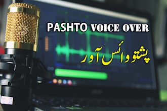do professional pashto voice over and pashto dubbing