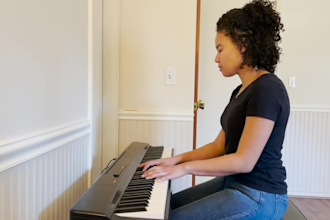 write and record a piano chord progression for your song