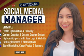 be your social media marketing manager and content creator