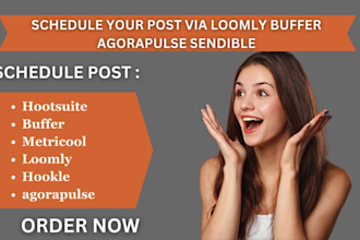 social media manager schedule instagram or facebook post via buffer hootsuite