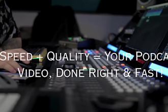 do podcast editing  multiple camera editing