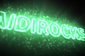 design neon logo animation