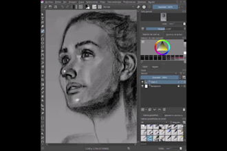 paint a digital portrait from your picture