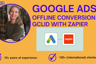 set up offline conversions with gclid in google ads using zapier