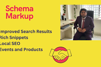 setup advance schema markup, structured data on  wordpress