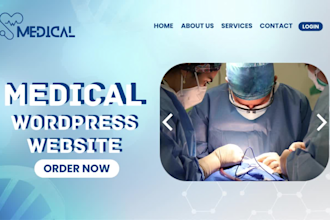 design professional medical, healthcare, and pharmacy wordpress website