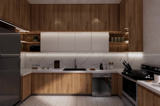 do interior design for bedroom, bathroom, kitchen, living room