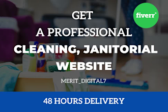 design office, house cleaning service website, create cleaning service website