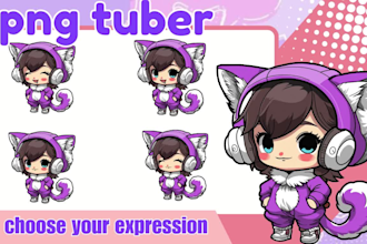 cute pngtuber avatar for png tuber plus for streaming in 24 hours