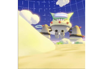 retro 3d low poly music animation in psx n64 ps1 y2k style retrovisualizer