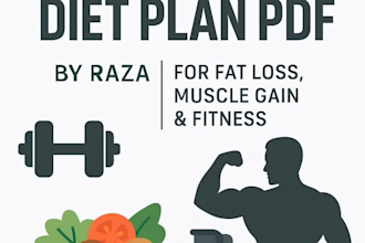 create professional fitness PDF guide diet and workout plans