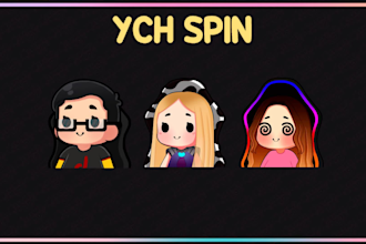 create for you adorable emote animated spin chair ych