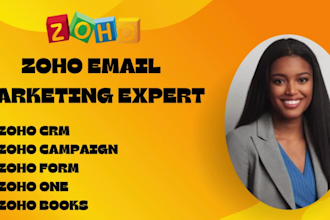set up zoho analytics, zoho desk, zoho creator, zoho social zoho book zoho crm