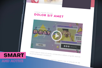 make HTML email, newsletter, landing page, microsite for you