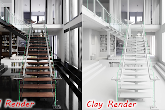 rendering your interior  and exterior design