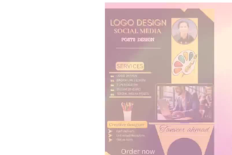 design profile logo for youtube, tiktok, or instagram