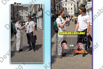 edit street interview videos with quick turn around time