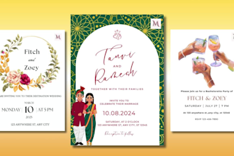 design unique invitation cards for all occasions