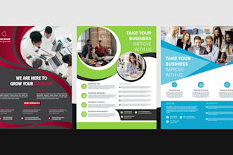 design professional business flyer, event flyer, corporate flyer