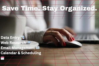 be your reliable virtual assistant for data entry, research, and admin tasks