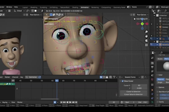 do 3d character modeling, rigging, and facial animation
