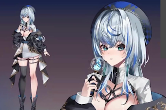 draw and rig vtuber commission 2d anime 2dvtuber live 2d vtuber model