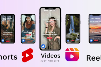 create instagram reels, youtube shorts, tiktok video like motivation or quotes